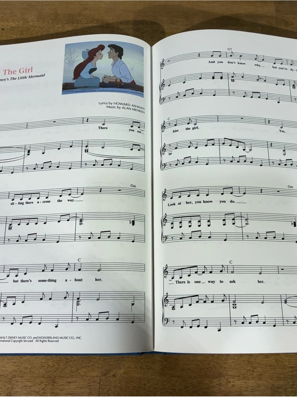 1993 Disney Illustrated Treasury of Songs First Edition Hardcover Sheet Music